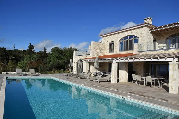 Ansicht der Villa Apollon