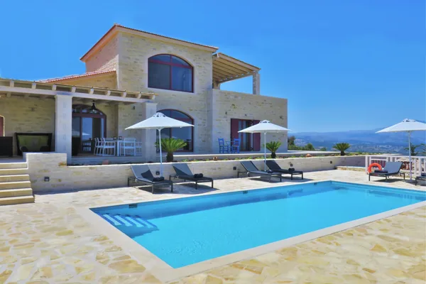Ansicht der Großer Pool in der Villa Dionysos