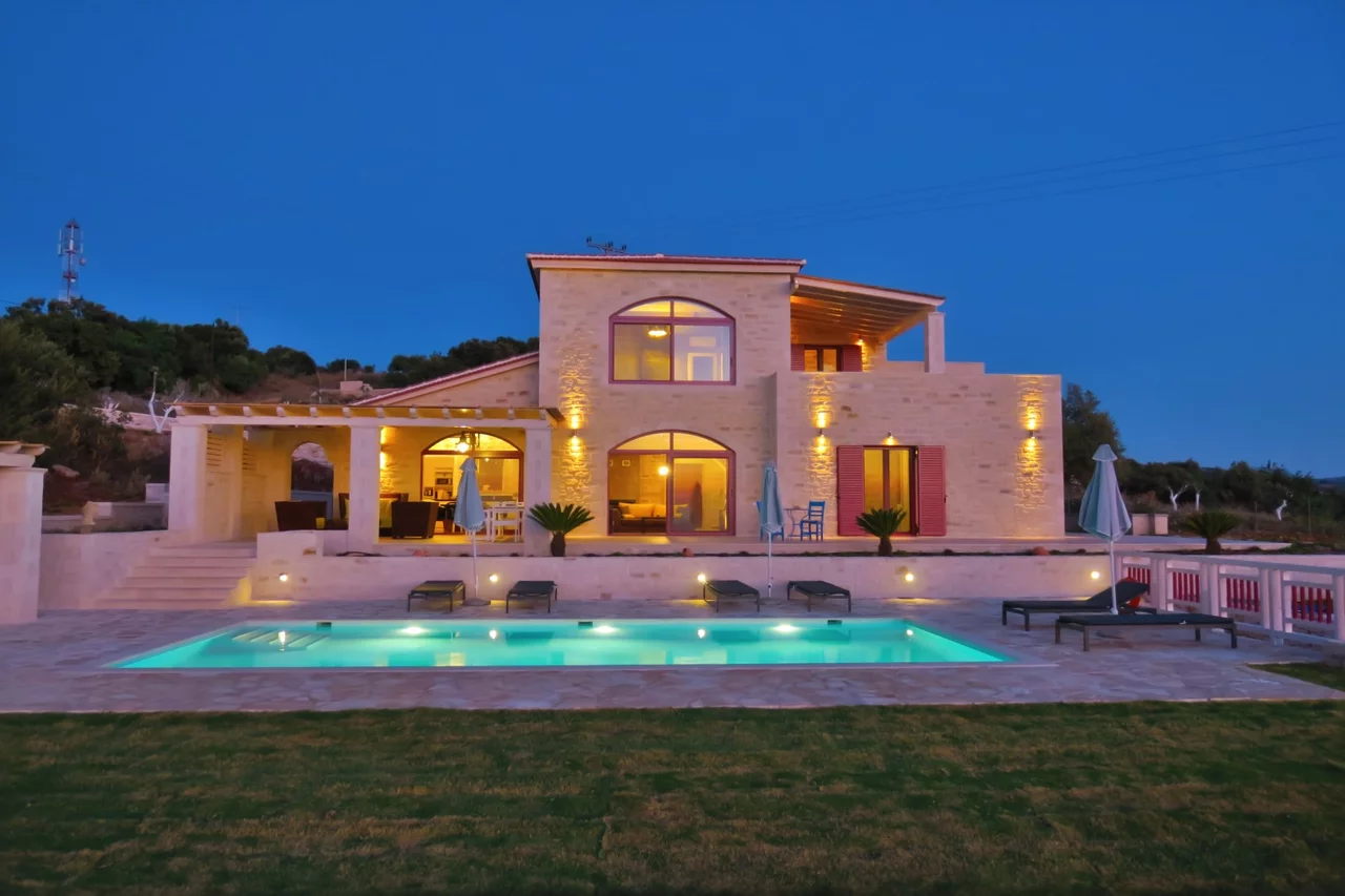 Ansicht der Villa Dionysos